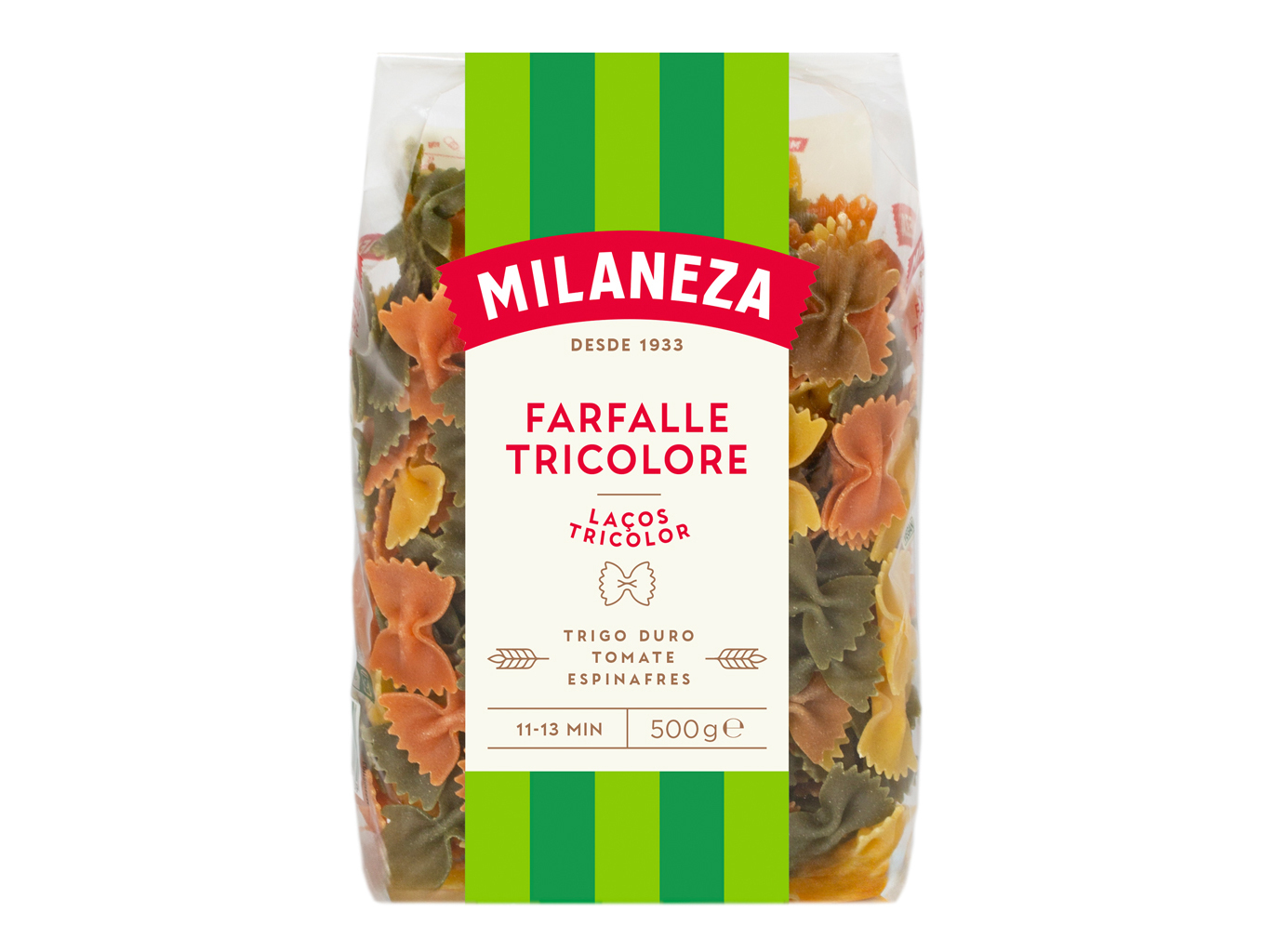 FARFALLE MILANEZA TRICOLORE 500G