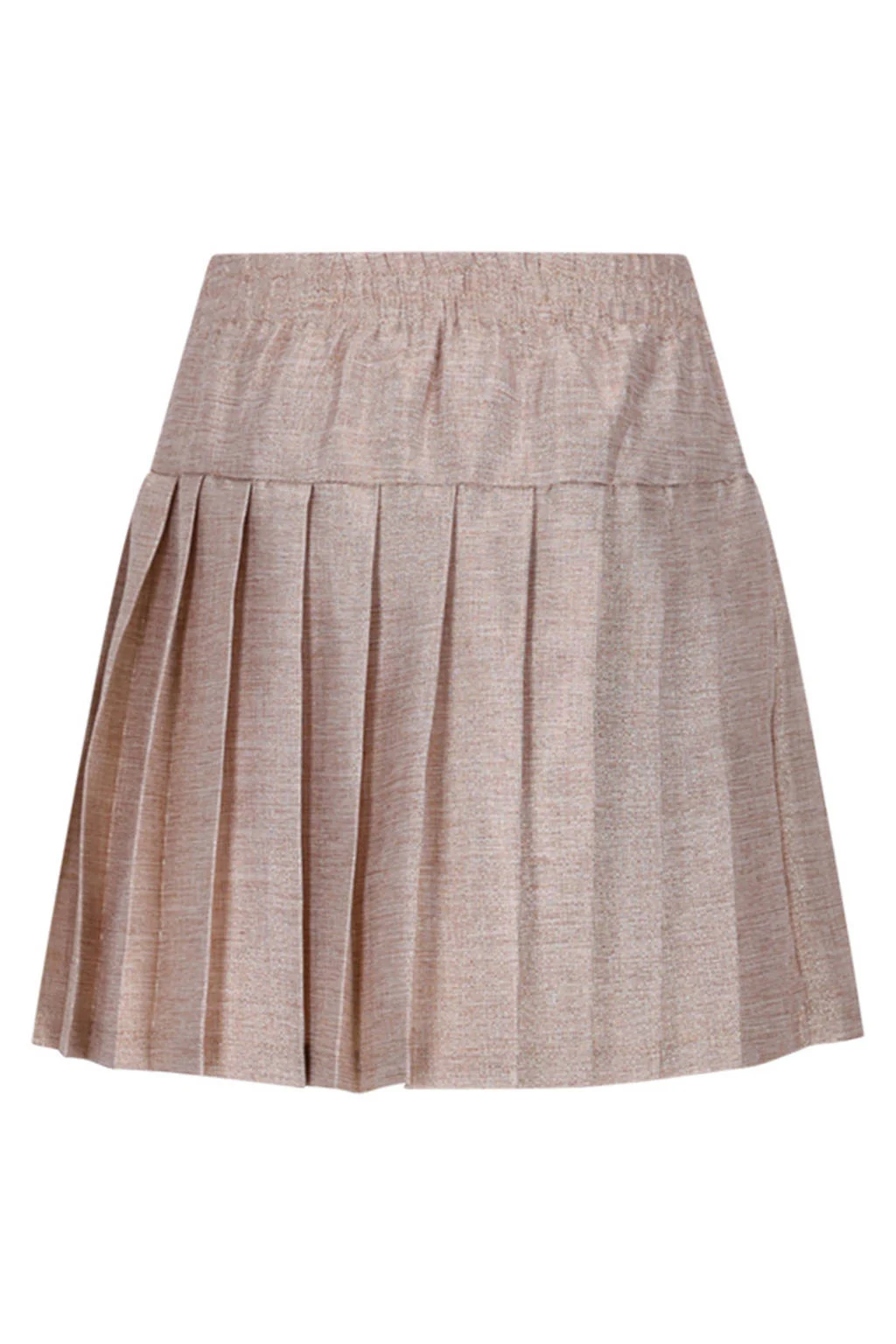 Le Chic korte rok met lurex goud