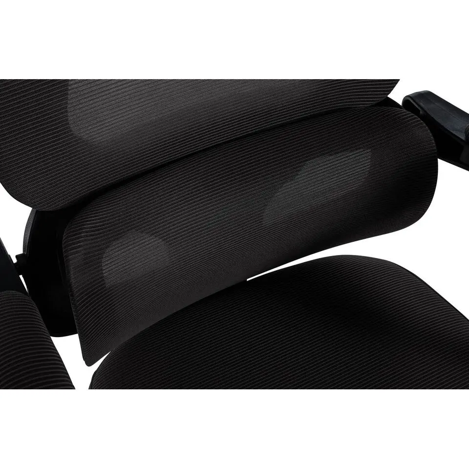 CLP Bureaustoel Gander zwart Frame - Stof - zwart