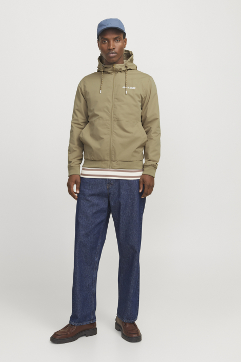 Jack & Jones taupe heren jas