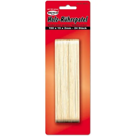 Meyercord Rührspatel Eisstiele 150 x 19 x 2 mm, 24 Stück