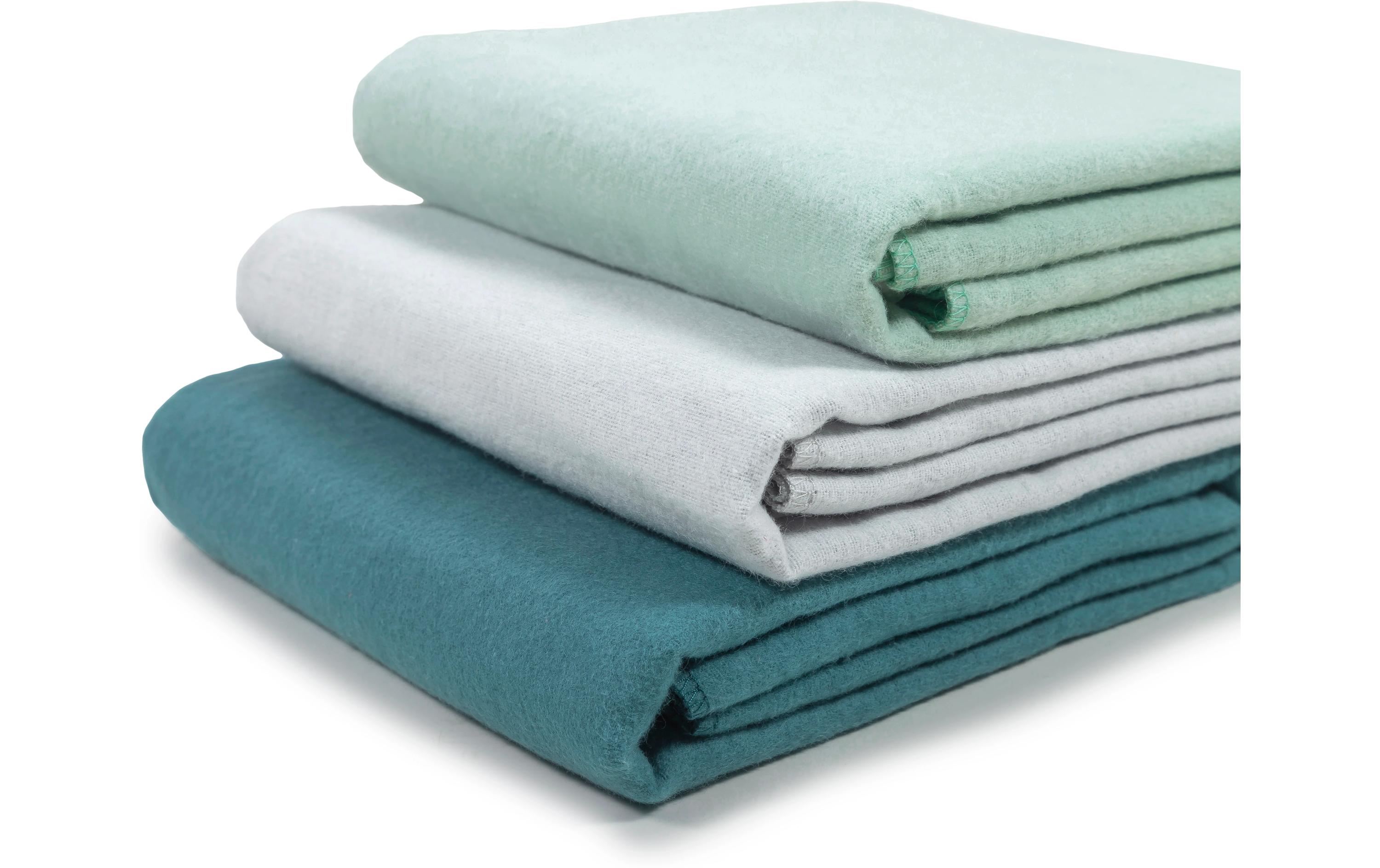 Moltontuch 3-er Set 80 x 80 cm, GrünFlanell Mulltücher Set