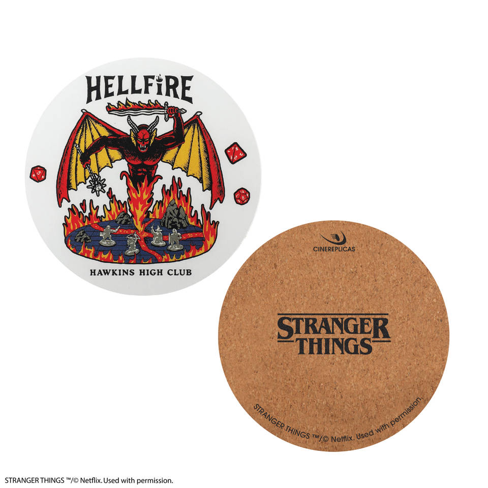 Stranger Things Hellfire Club onderzetters