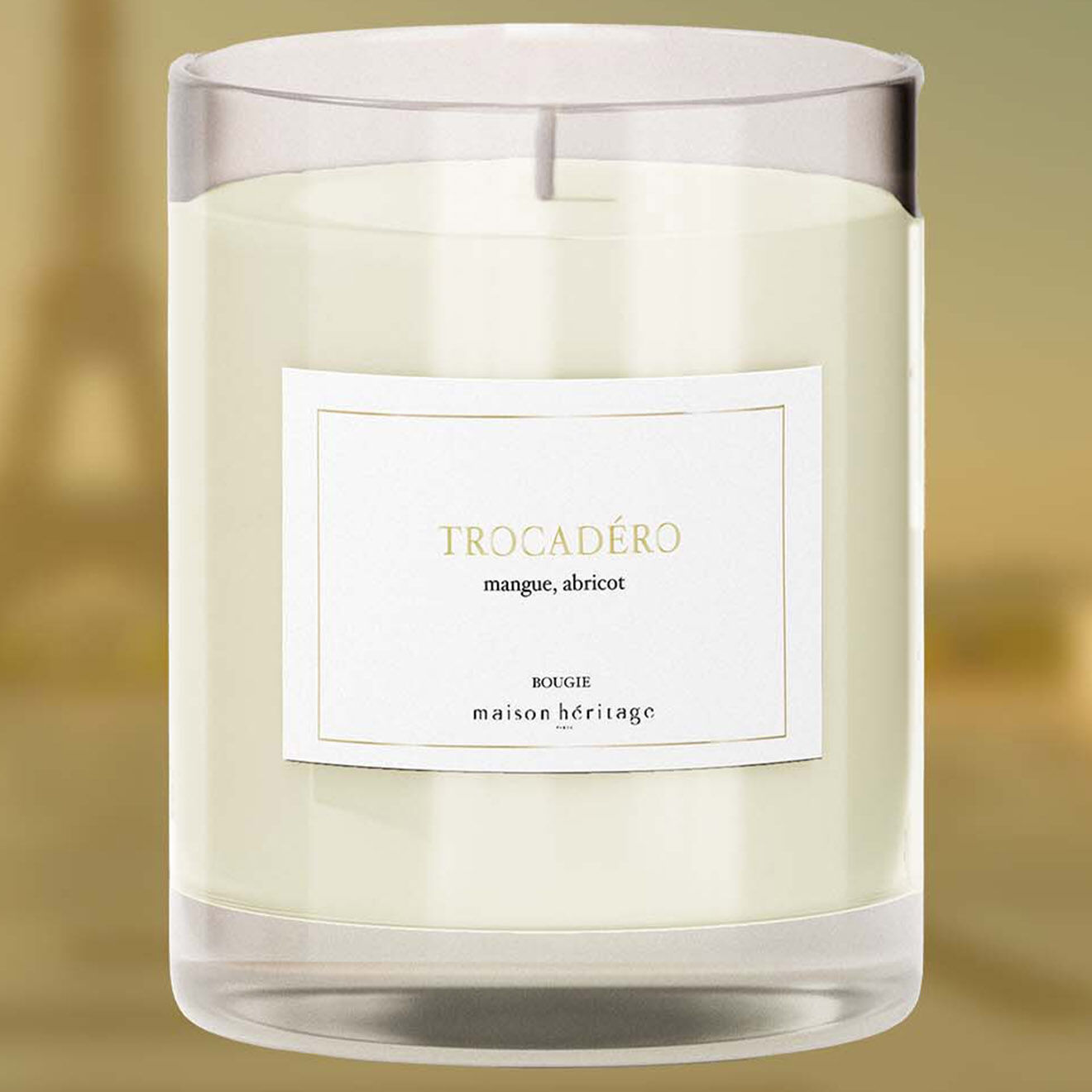Maison Héritage Bougie Parfumée Parfumée Trocadéro mangue/abricot - 40h