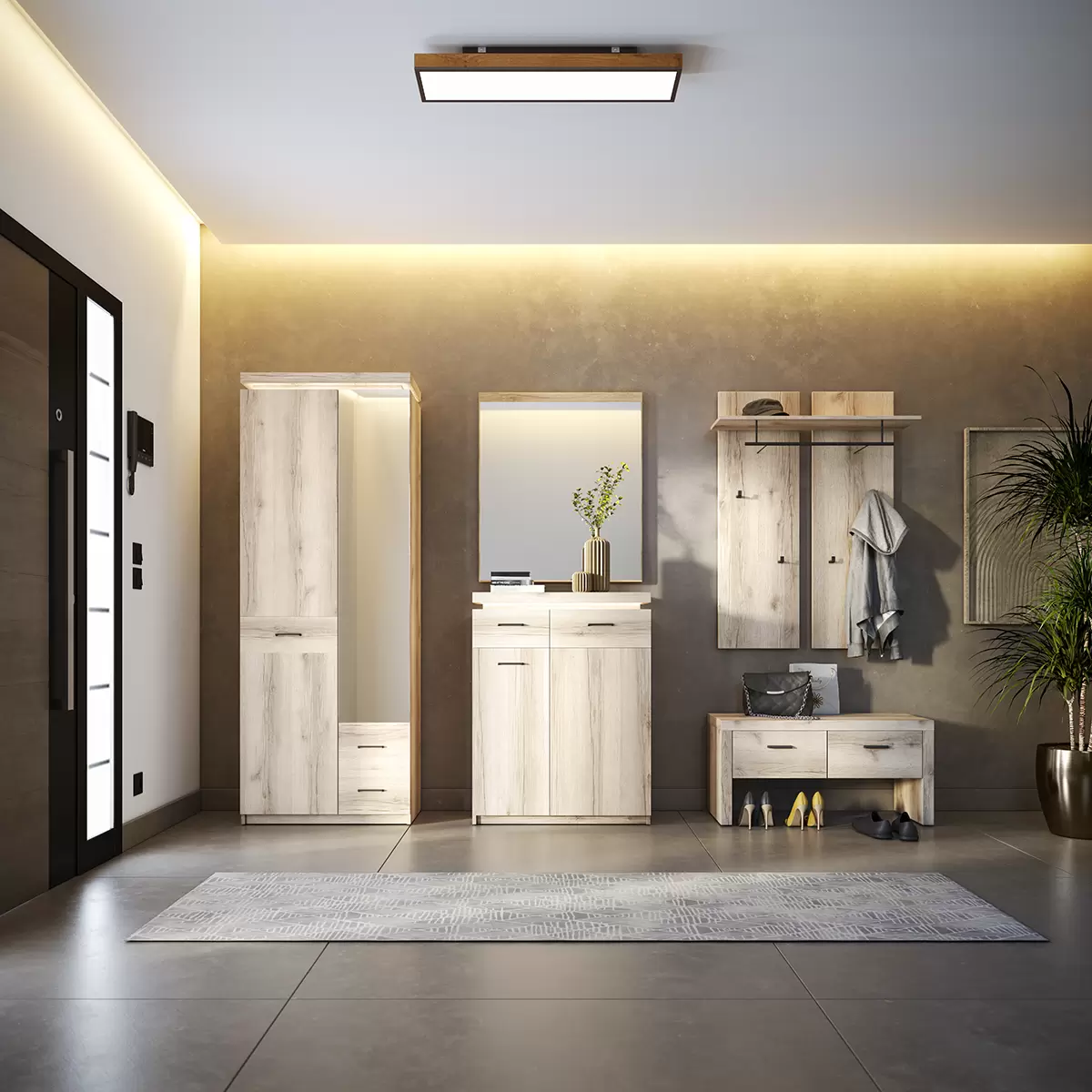 Garderobenschrank Vancouver Eiche