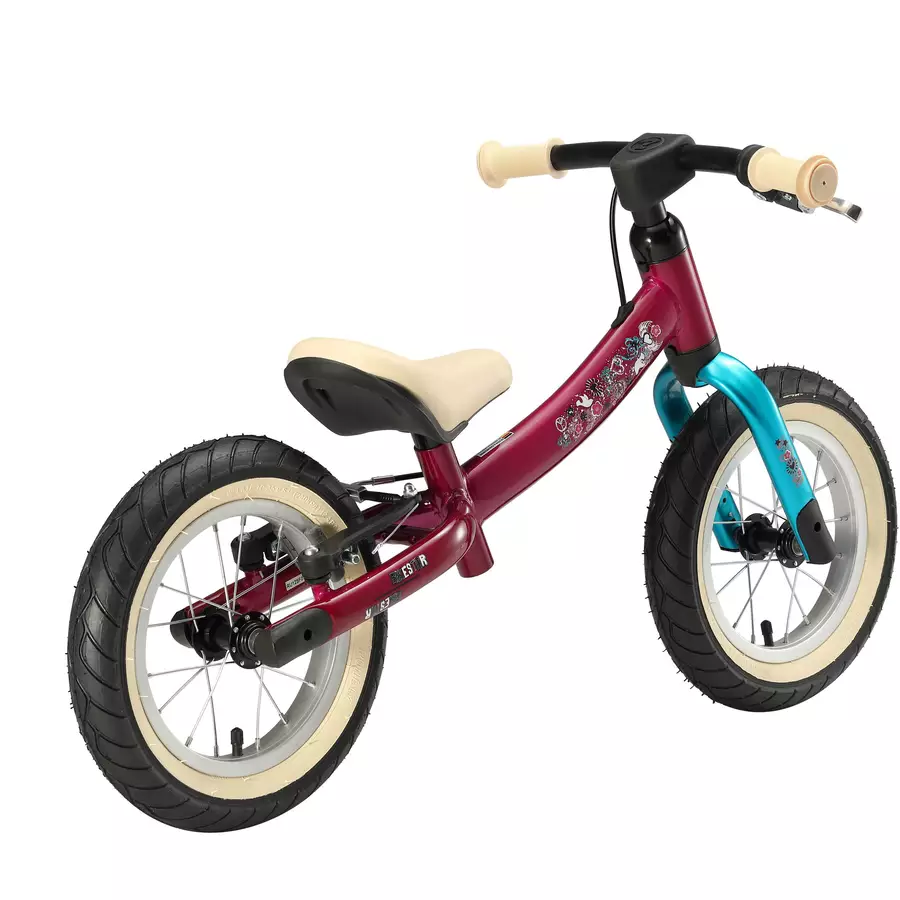 Bikestar Laufrad 12 Zoll Sport Flex berry türkis
