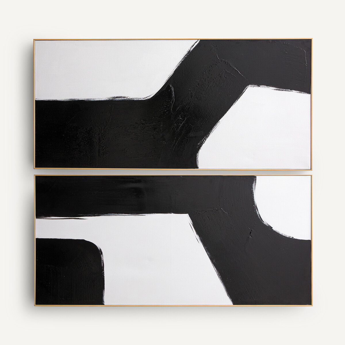 AM.PM<br>Conjunto de duas telas pintadas à mão, Dopio