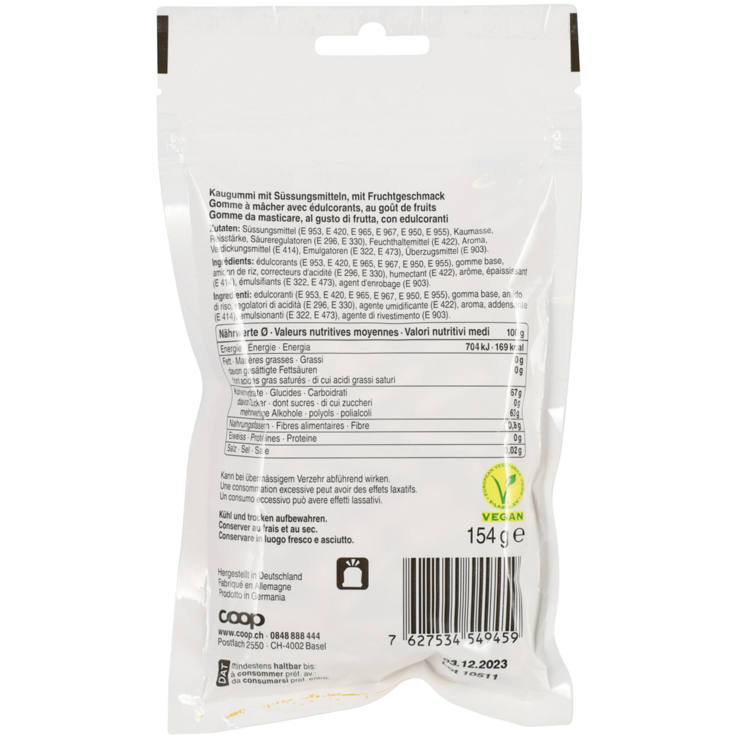 Prix Garantie Kaugummi Exotic ohne Zucker