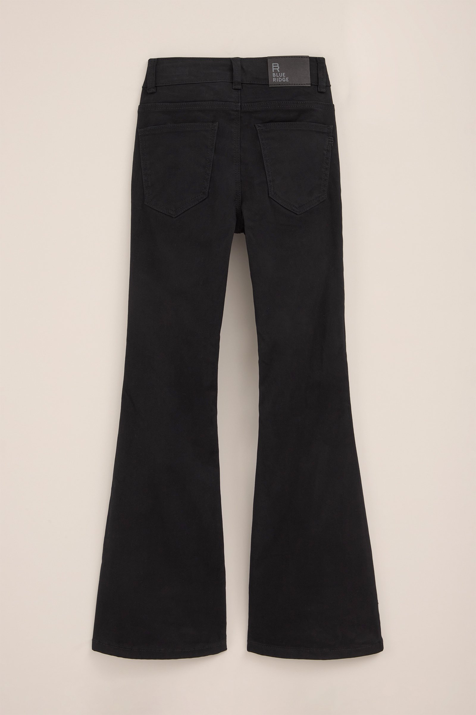 Meisjes flared jegging met stretch Blue Ridge Zwart