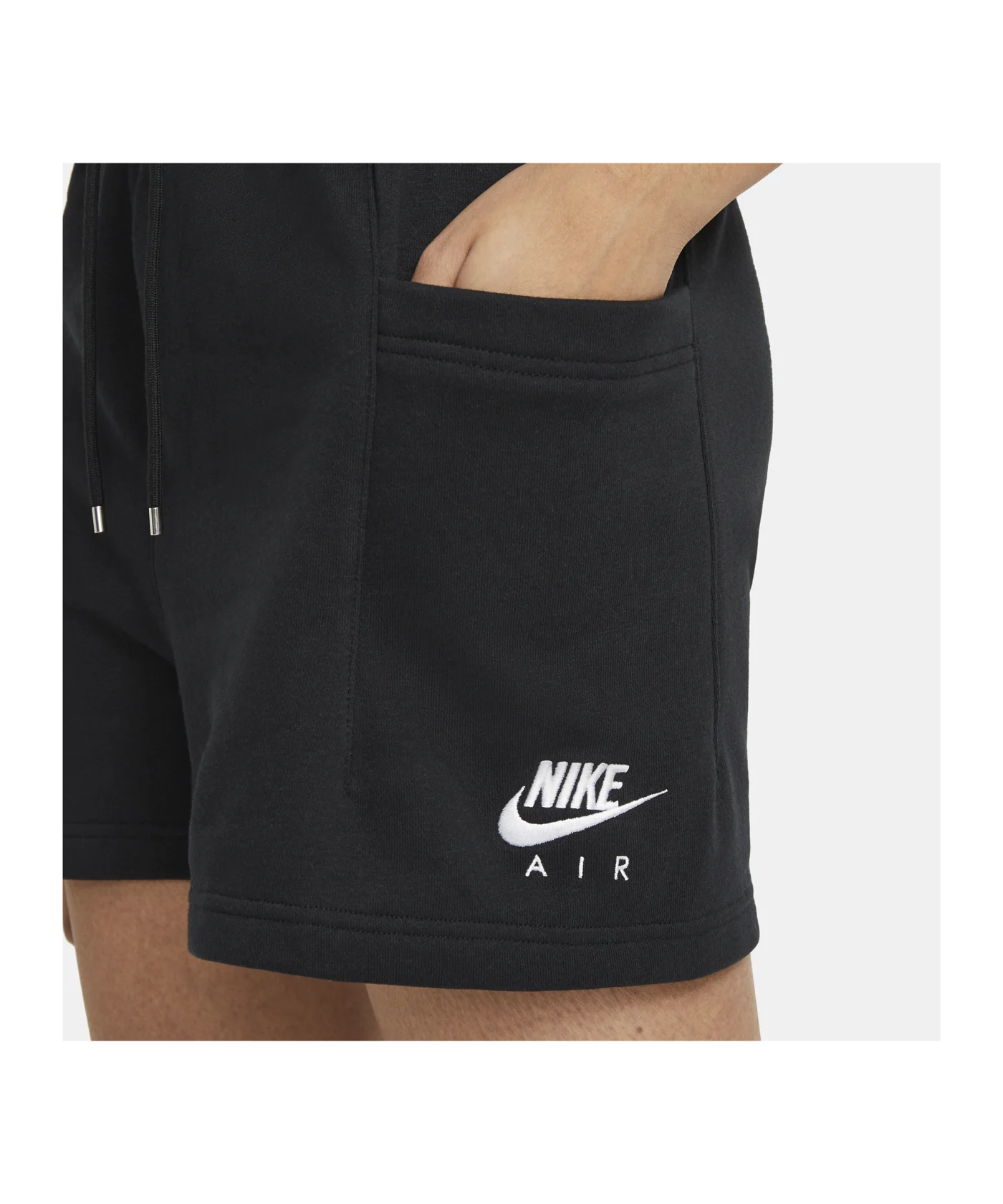 Nike Air Fleece Short Damen Schwarz Weiss F010