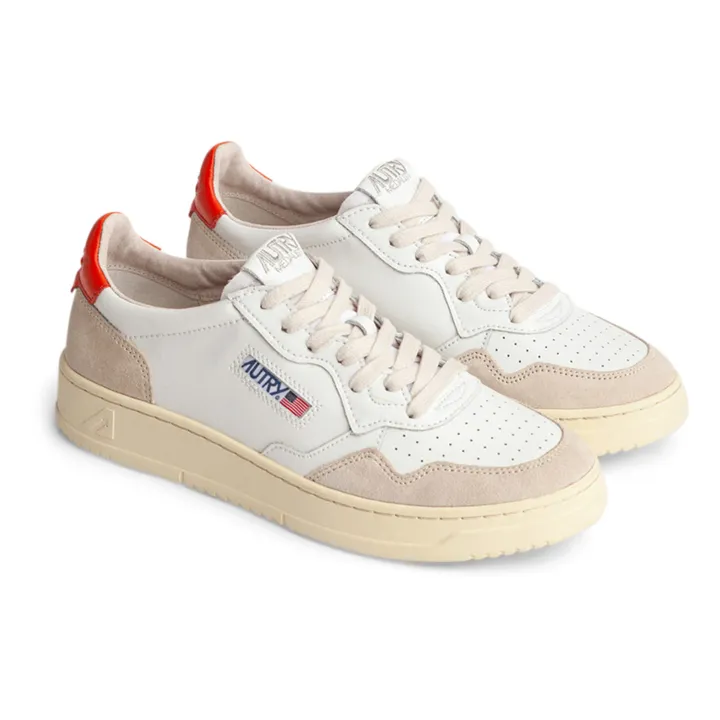 Autry Baskets Medalist Low Cuir/Suède | Orange