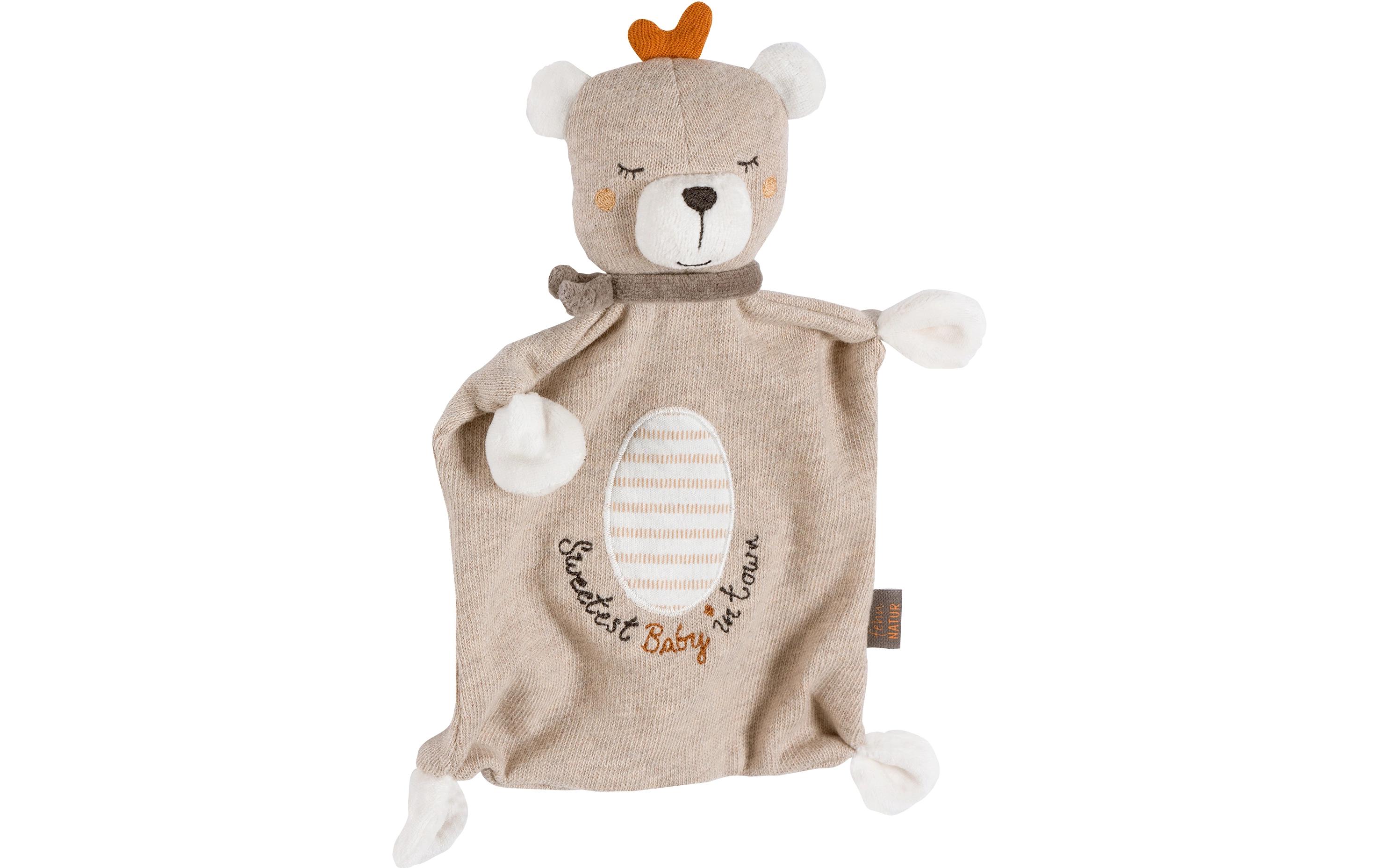 Schmusetuch Teddy BabySpielkamerad und Stofftier-Schnuffeltuch für Babys