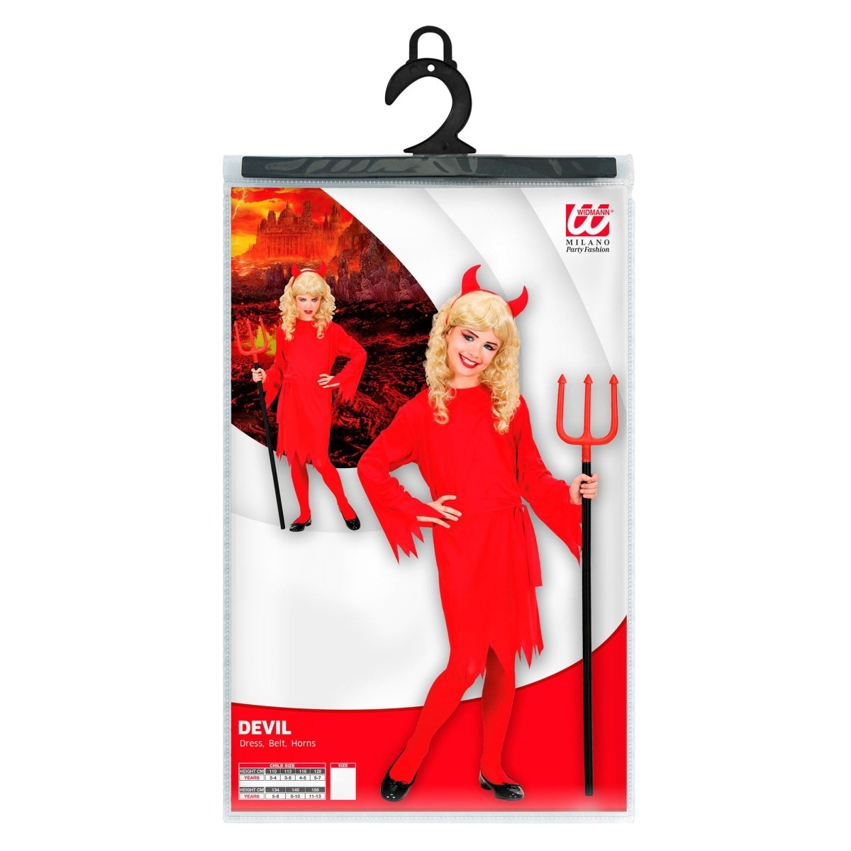 Halloween Kostuum Duivel Meisje 53cm