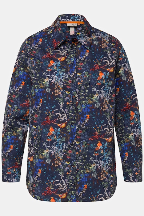 Hemdbluse, Wald, Hemdkragen, Langarm