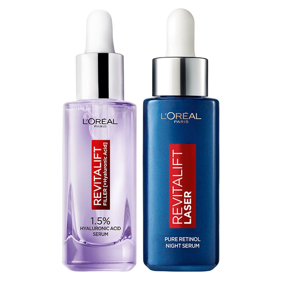L'Oréal Paris Revitalift Filler 1,5% Hyaluronic Acid Serum + Revitalift Laser Pure Retinol Night Serum