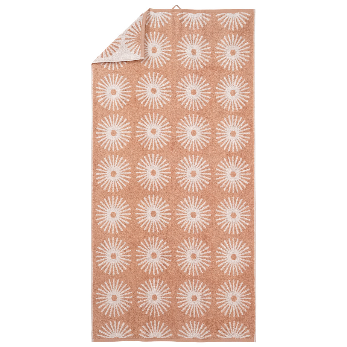 My Home Duschtuch mit Sonnen-Muster terracotta