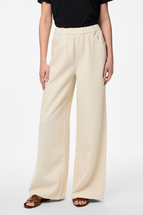 Pieces ecru dames broek