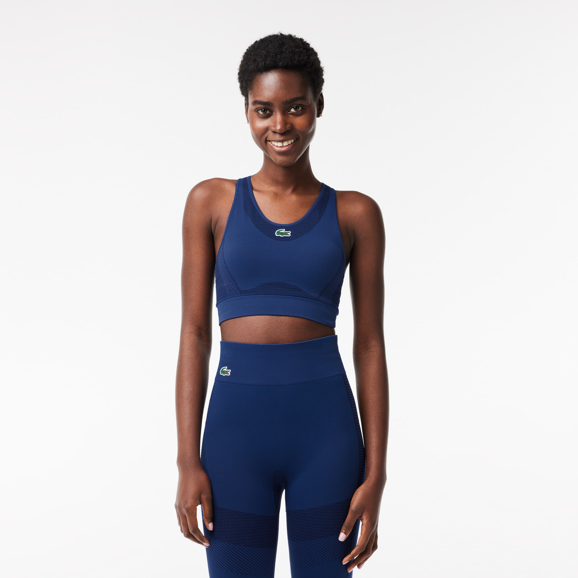 Brassière Lacoste Sport extensible sans couture Brassières & Leggings - Bleu - Lacoste - Femme