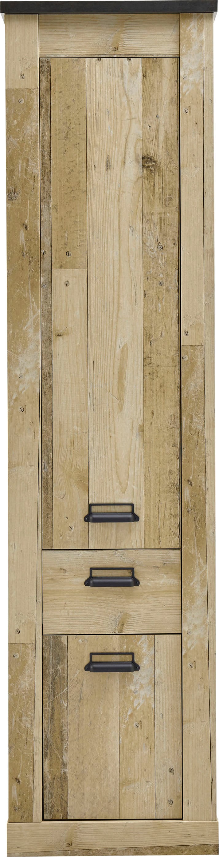 Home affaire Mehrzweckschrank »SHERWOOD« in modernem Holz Dekor, mit Apothekergriffen aus Metall, Höhe 201 cm