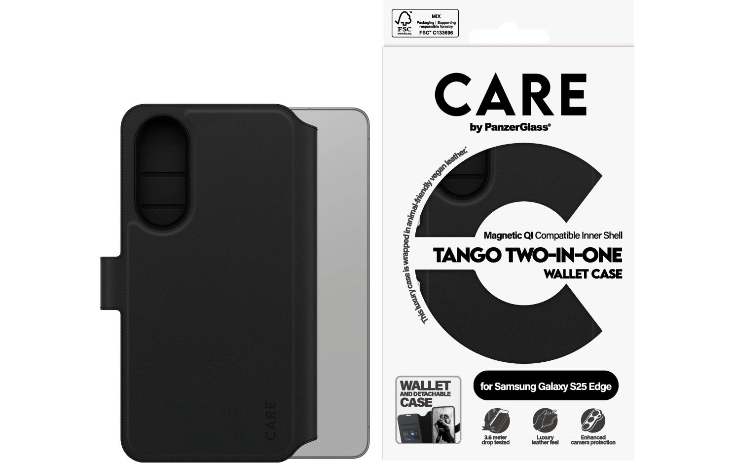 Back Cover Feature Tango Wallet Galaxy S25 EdgeSchutzhülle für das Samsung Galaxy S25 Edge