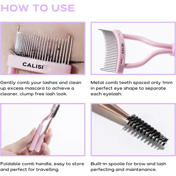 2in1 Lash Comb Separator + Spoolie