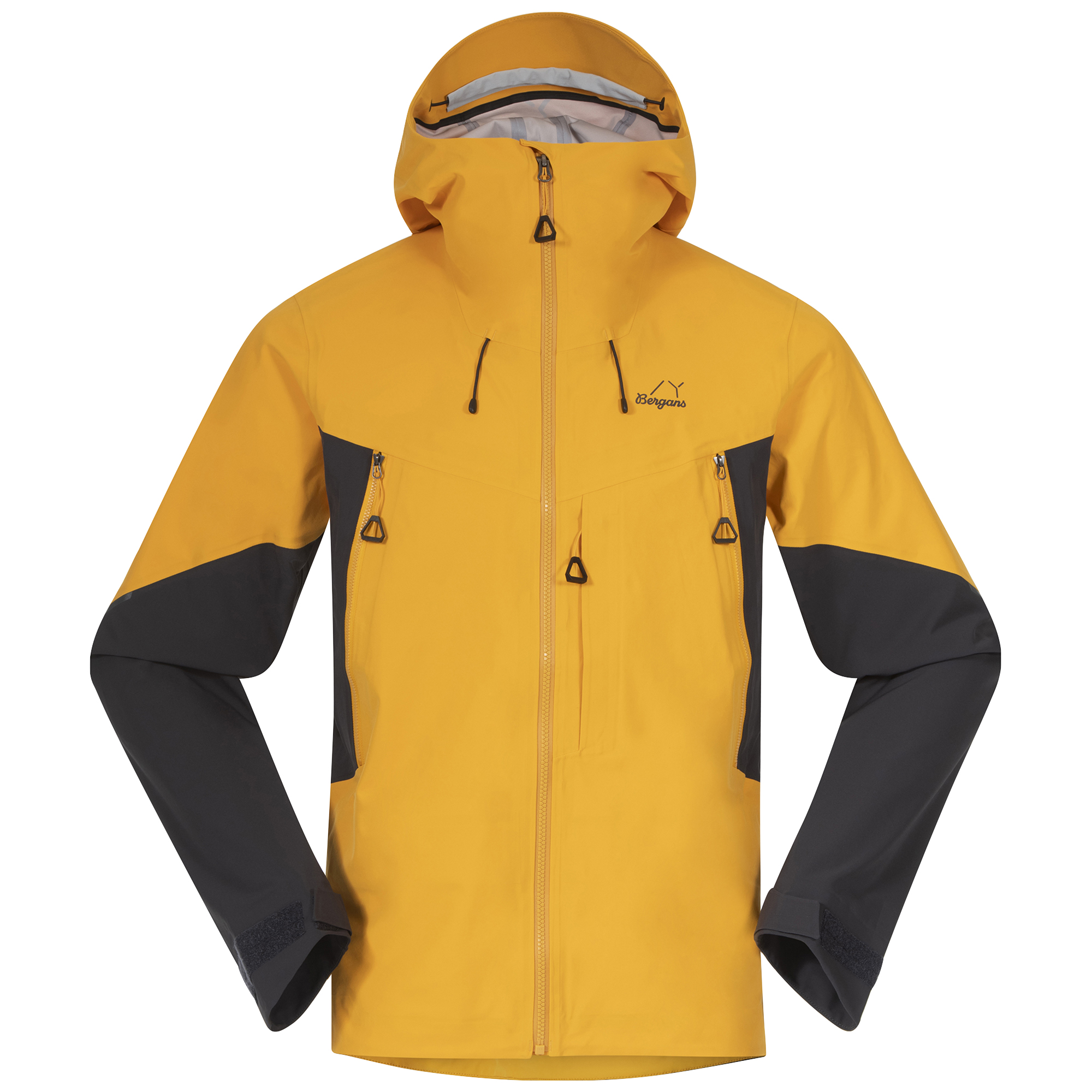 Y MountainLine Hybrid Softshell Jacket Herre Mango Yellow/Dark Shadow Grey