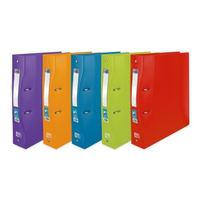 Oxford School Life - Classeur à anneaux - Dos 60 mm - A4 Maxi - pour 100 feuilles - disponible dans différentes couleurs