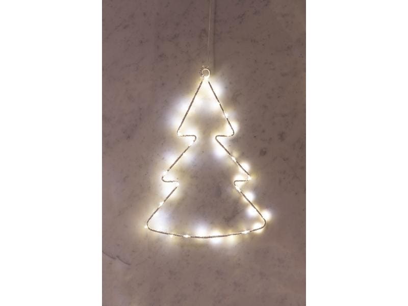 Sirius Fensterhänger Liva Tannebaum, 30 cm, Weiss LED- Tannenbaum