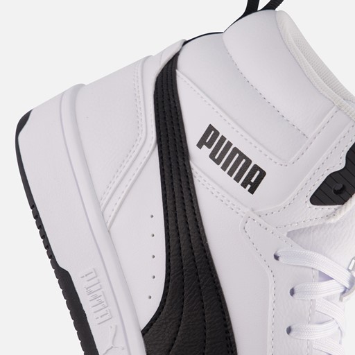 Puma Rebound v6 Sneakers wit Imitatieleer