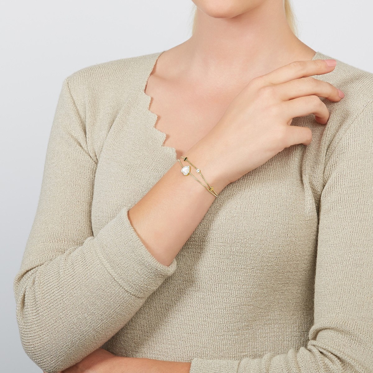 Bracelet Fossil Elegant Heart