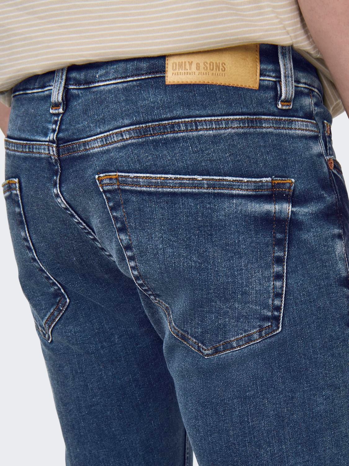 ONSWARP Niedrige Taille Skinny Fit Jeans Medium Blue Denim