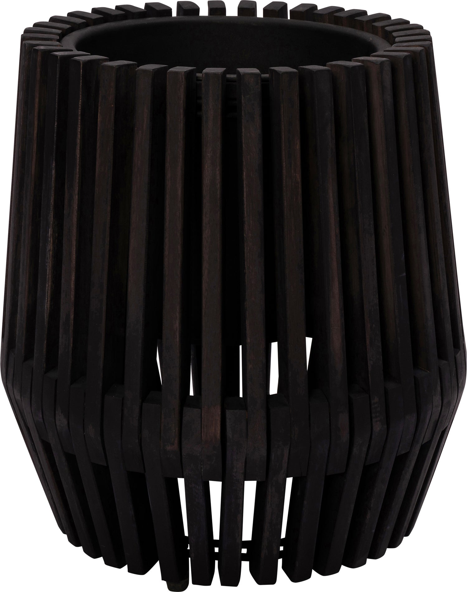 Intratuin bloempot op poten Latten zwart D 39 H 40 cm