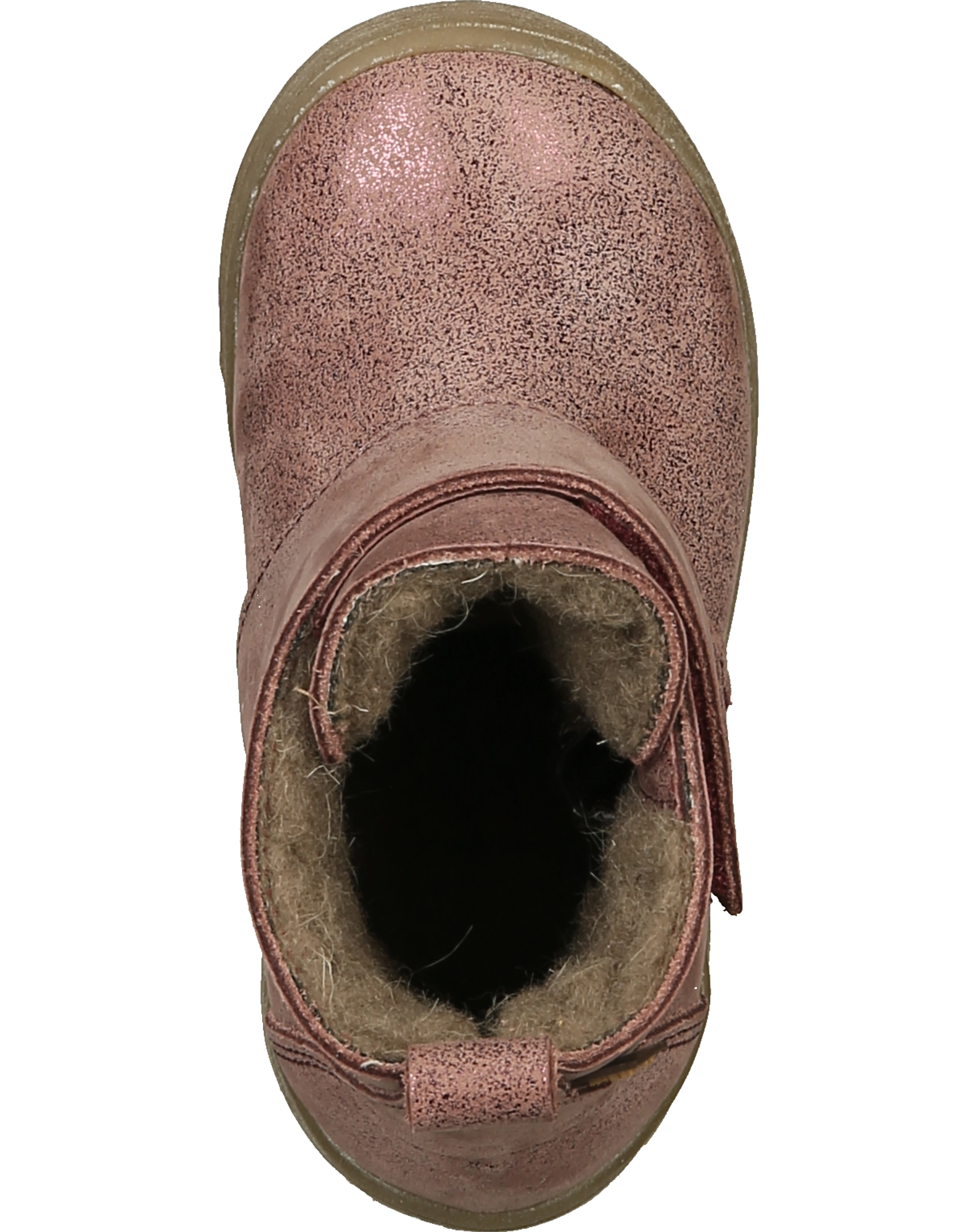 Leder-Klettstiefel KART TEX gefüttert in pink