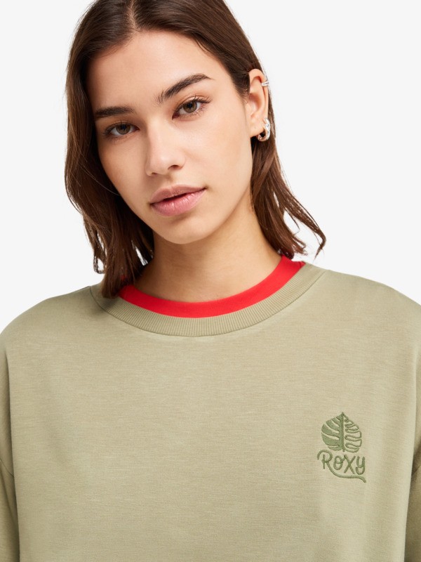 Surfing By Moonlight Sweat doux et confortable Vert Femme