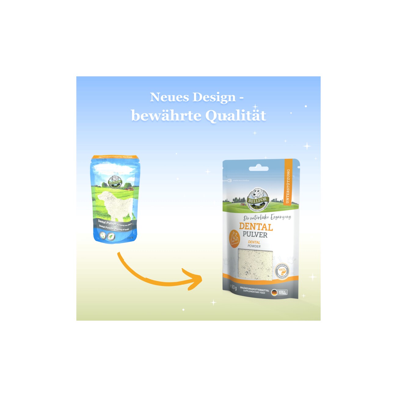 Bellfor Dental Pulver für Hunde - 80g