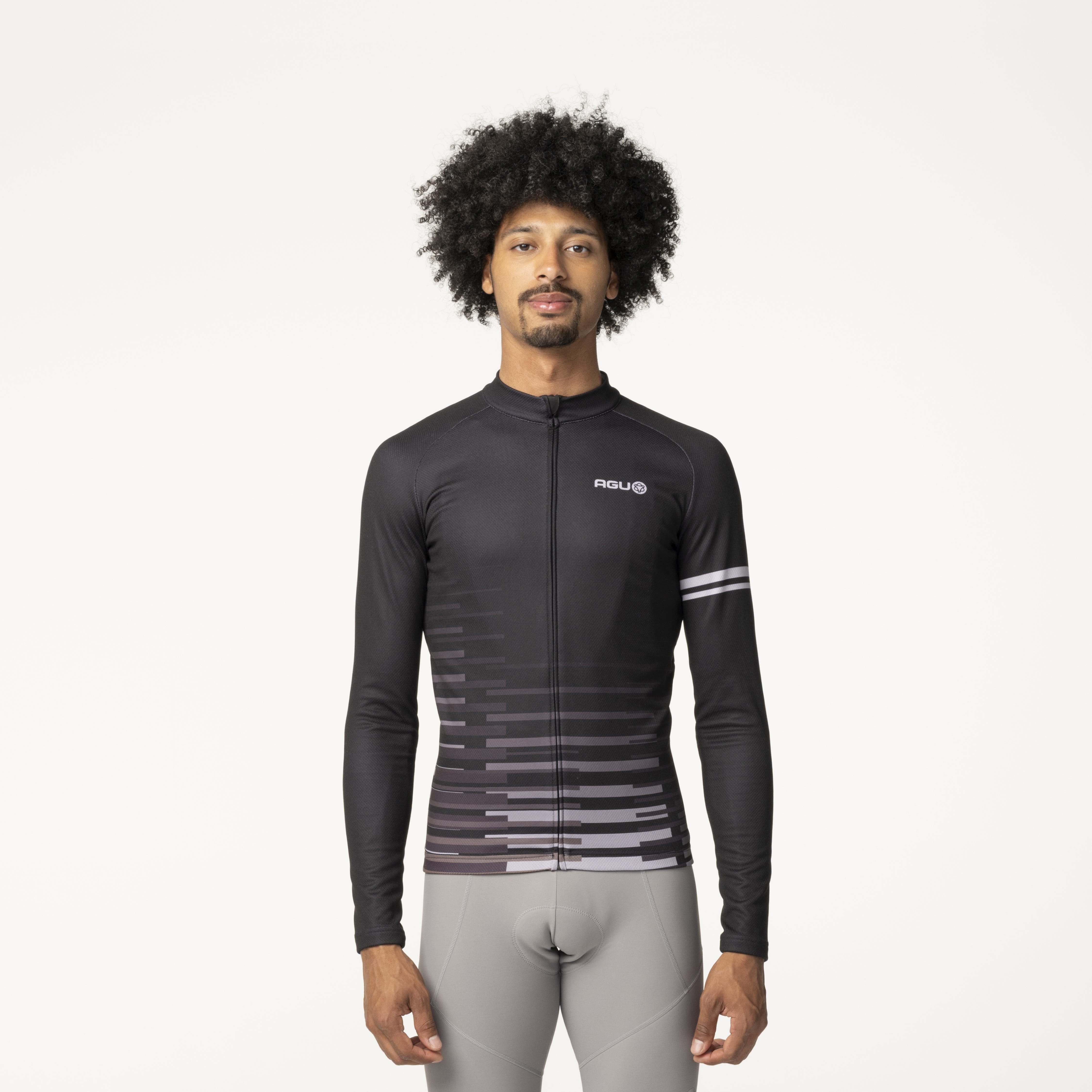 AGU Essential Lange Mouwen Heren fietsshirt - Black