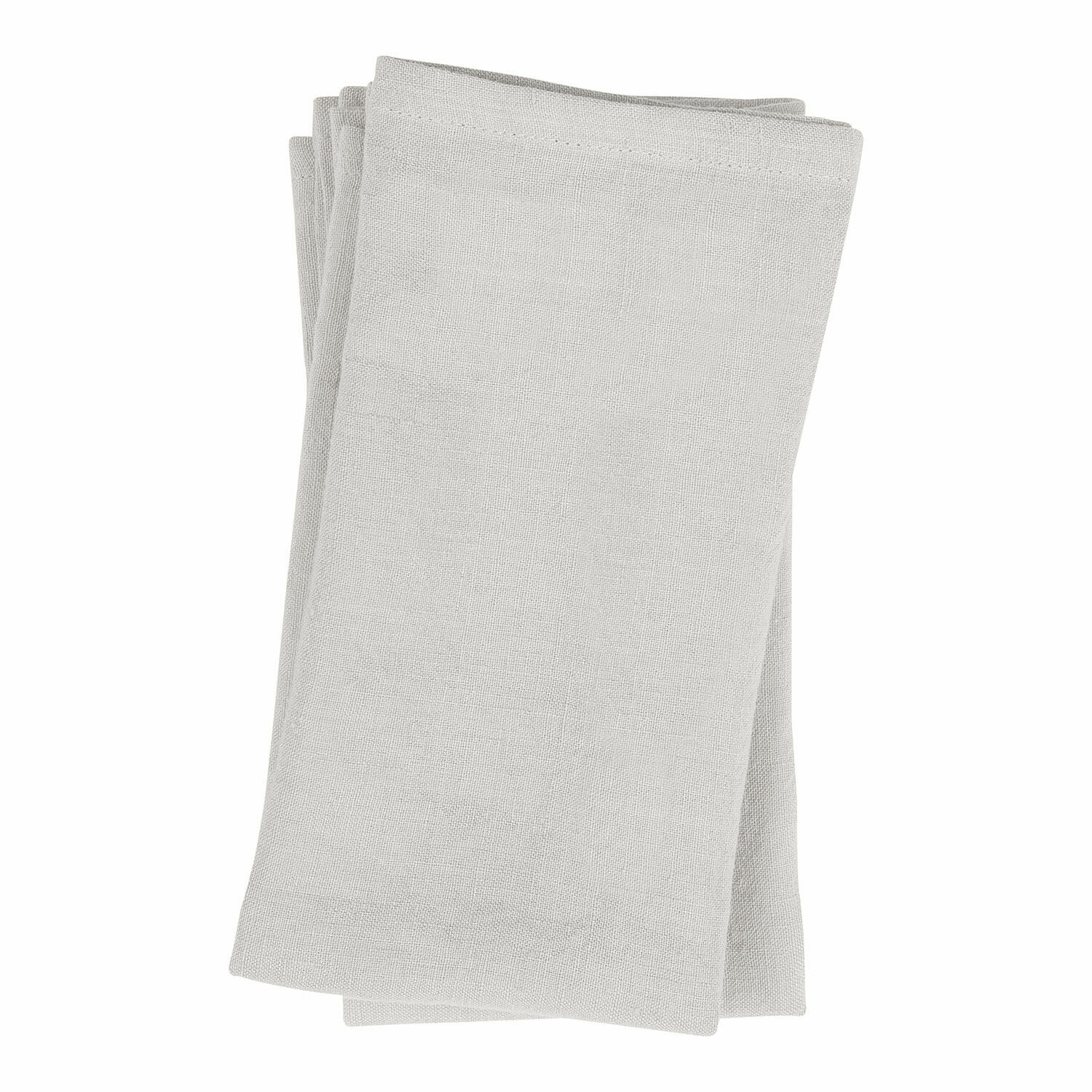Serviette 4er Set Ghis hellgrau