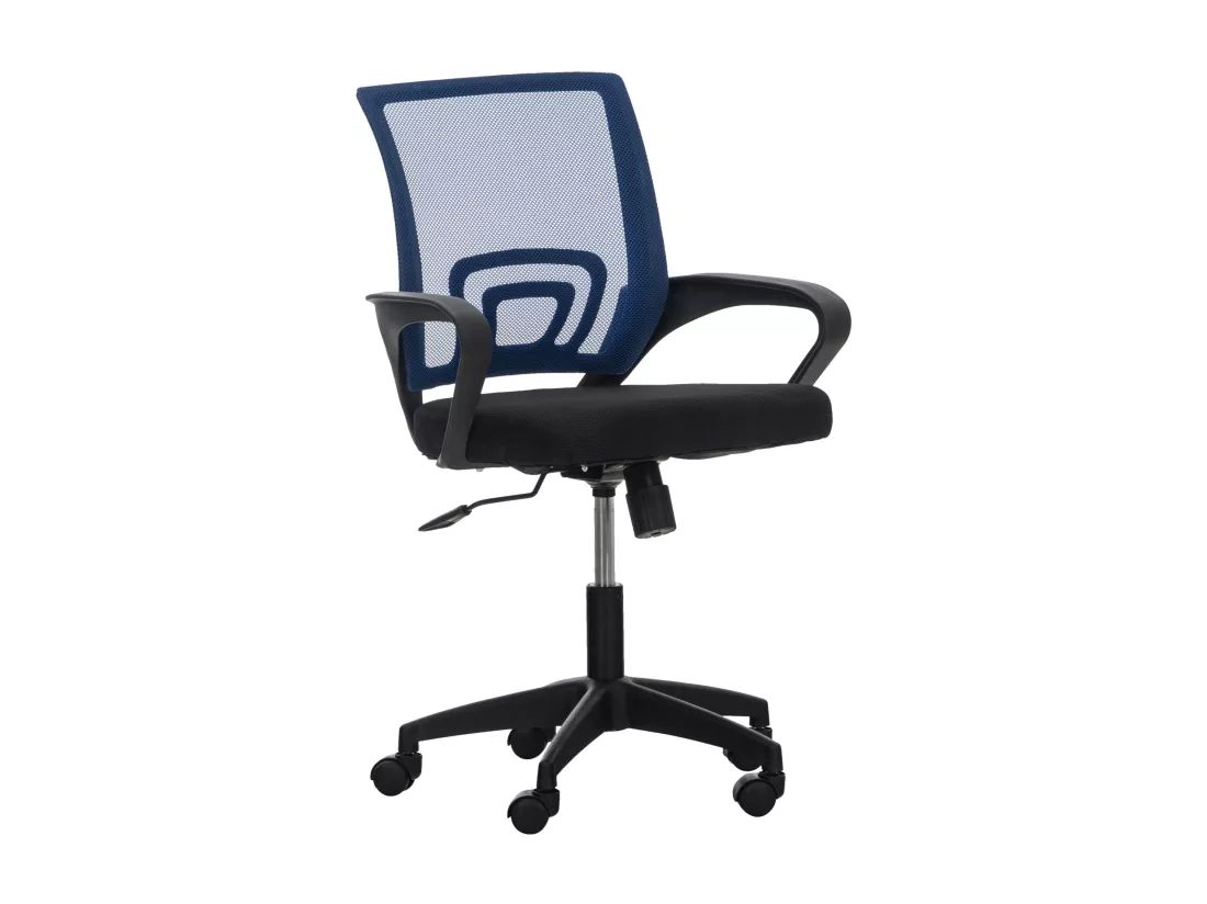 Chaise de bureau - Microfibre & Plastique - Bleu - Auburn