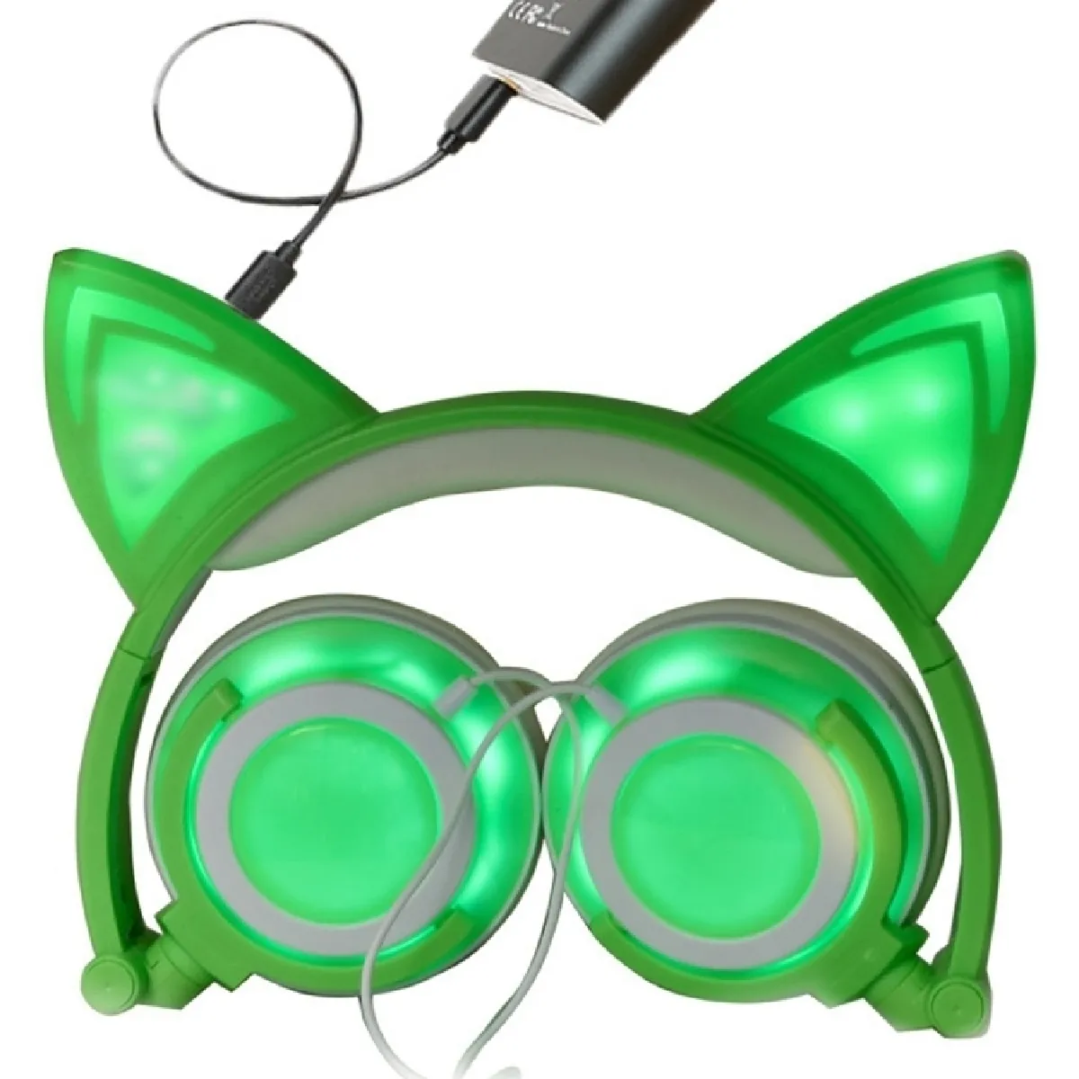 Wewoo Glowing Cat Ear - Vert