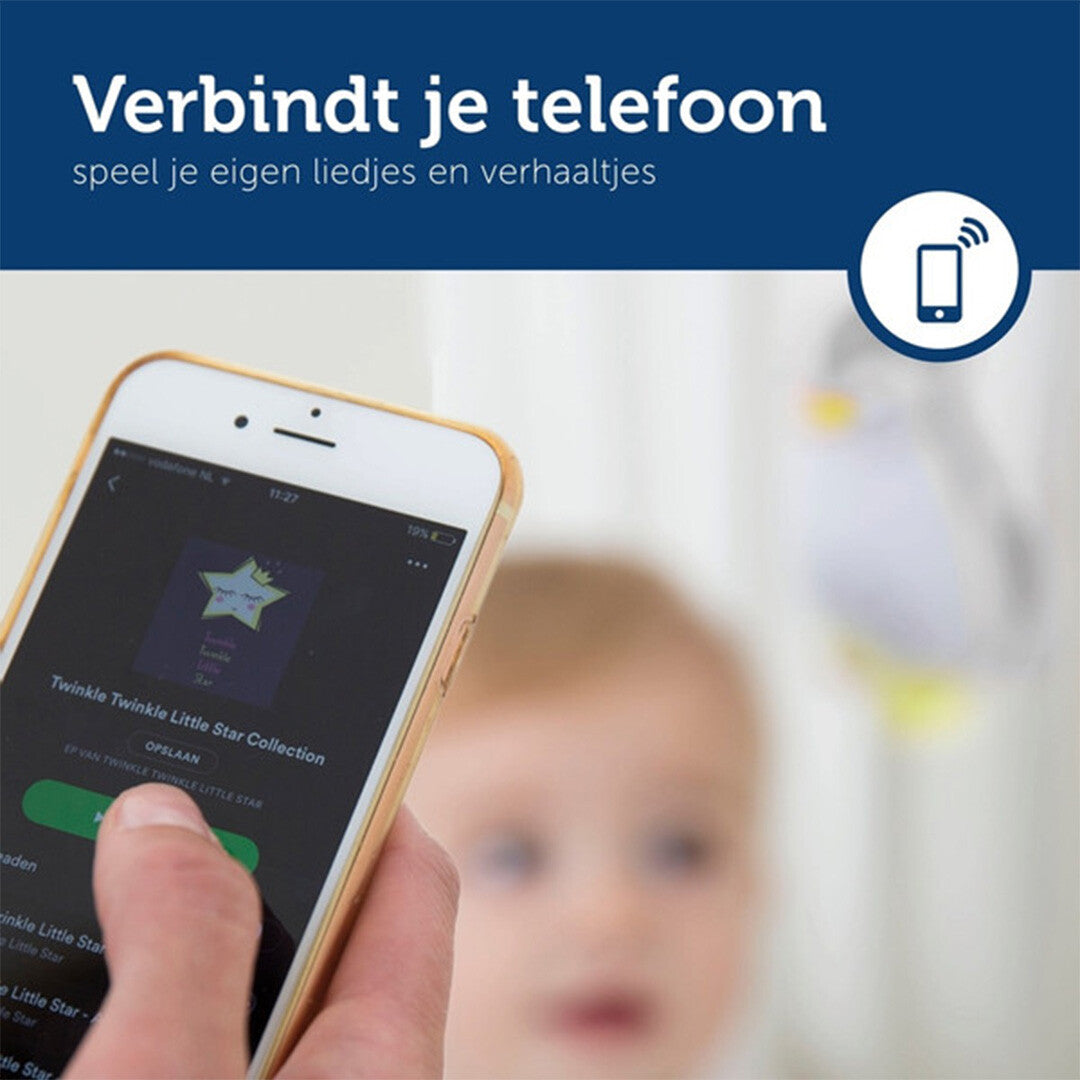 Zazu 3-in-1 muziekdoosje en nachtlampje zoe - grijs