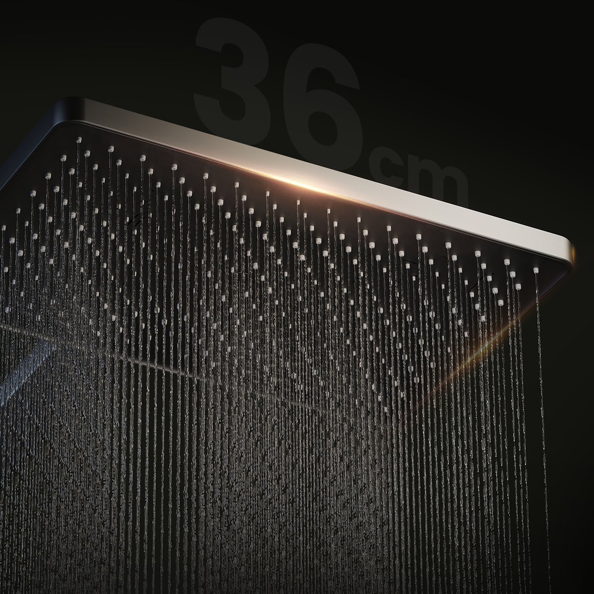 EMKE 3-in-1 Douchesysteem Regendoucheset met Hoofddouche, Handdouche en Kraan, Moderne Douchegarnituurset voor Badkamer, Donkergrijs