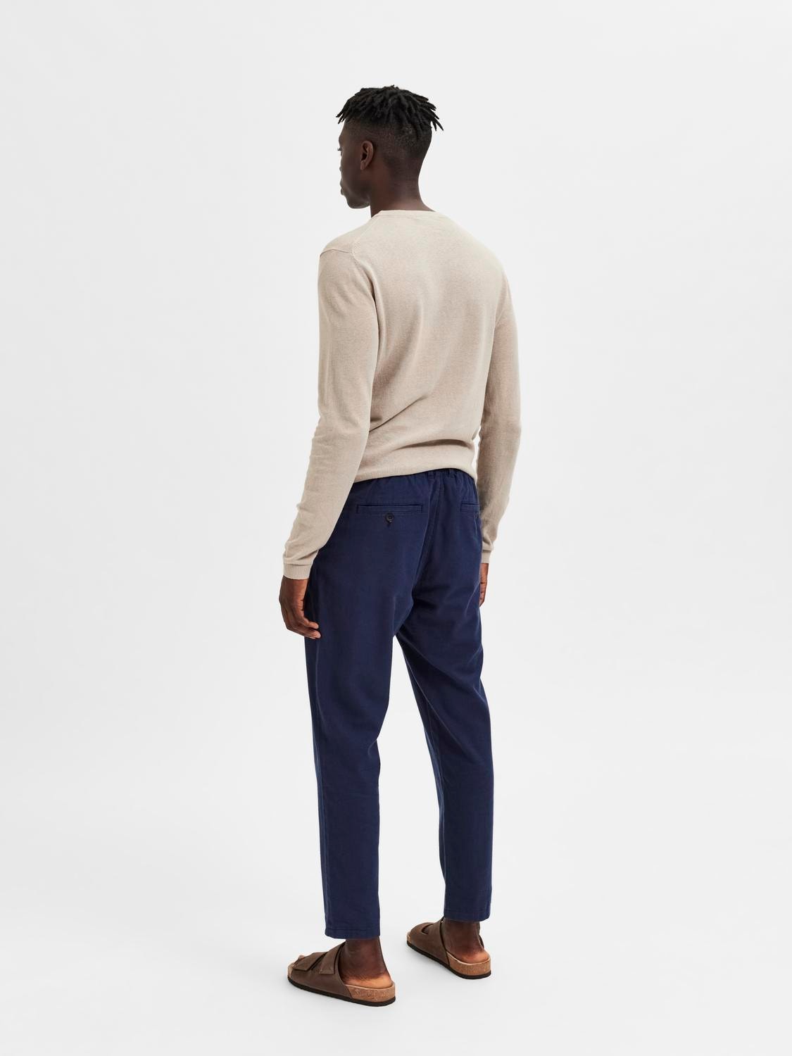 SELECTED HOMME Chinohose »SLH172-SLIMTAPE BRODY LINEN PANT NOOS«  mit Leinen