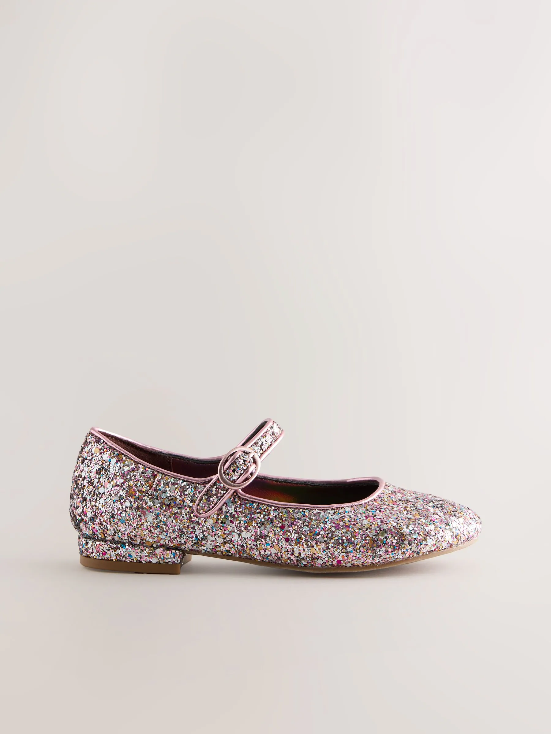 Mauve Pink Glitter - Mary Jane-schoenen met hak