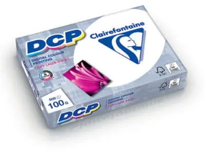 Papir til farveprint, Clairefontaine DCP, A4, 3801, 300g, hvid - (125 ark)