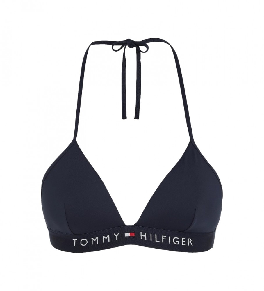 Top de biquíni acolchoado Tommy Hilfiger Marine