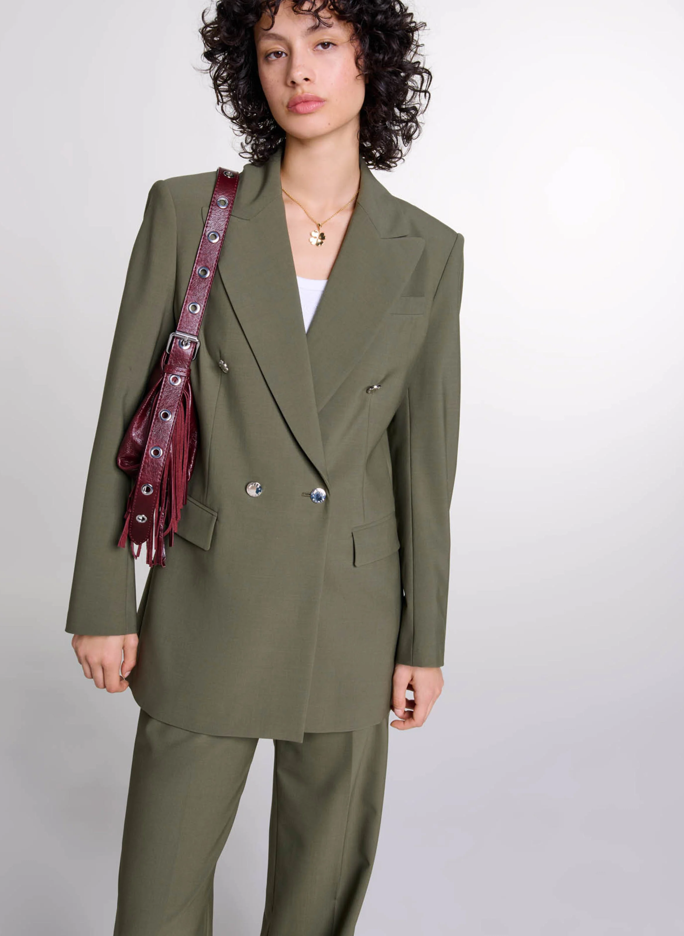 Veste de tailleur esprit officier | Kaki