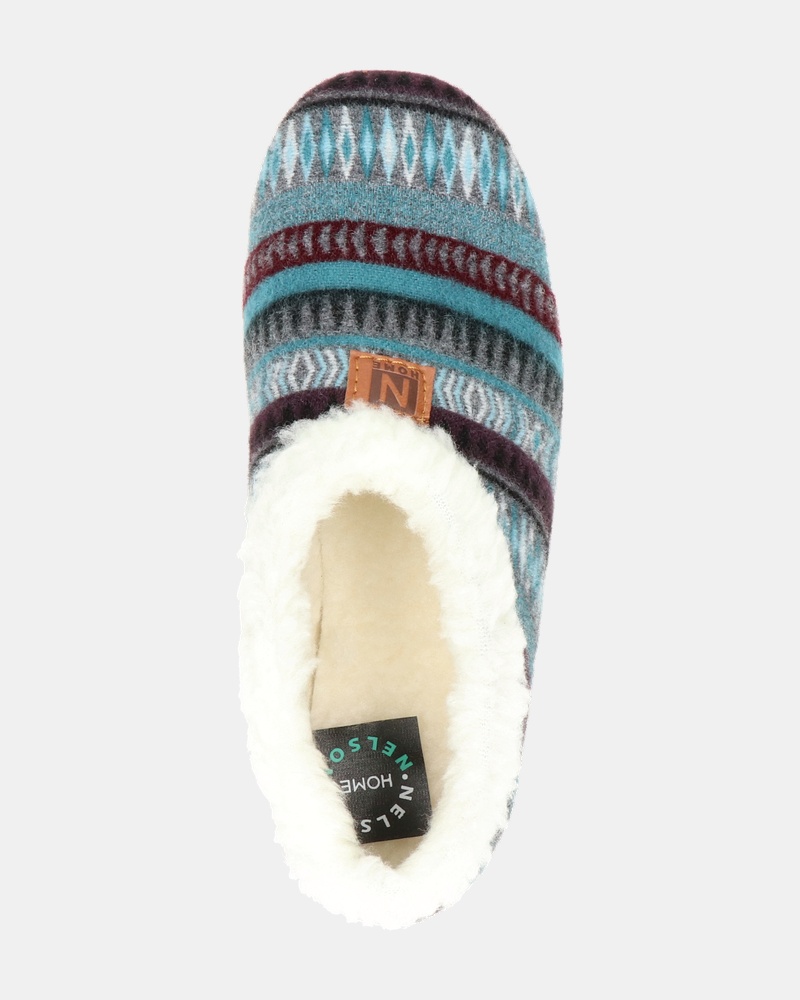 Nelson Home Pantoffels  - blauw