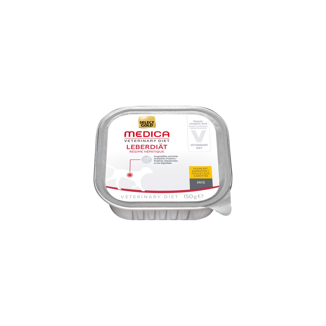 SELECT GOLD Medica Nassfutter Hund Adult Leberdiät 10x150 g