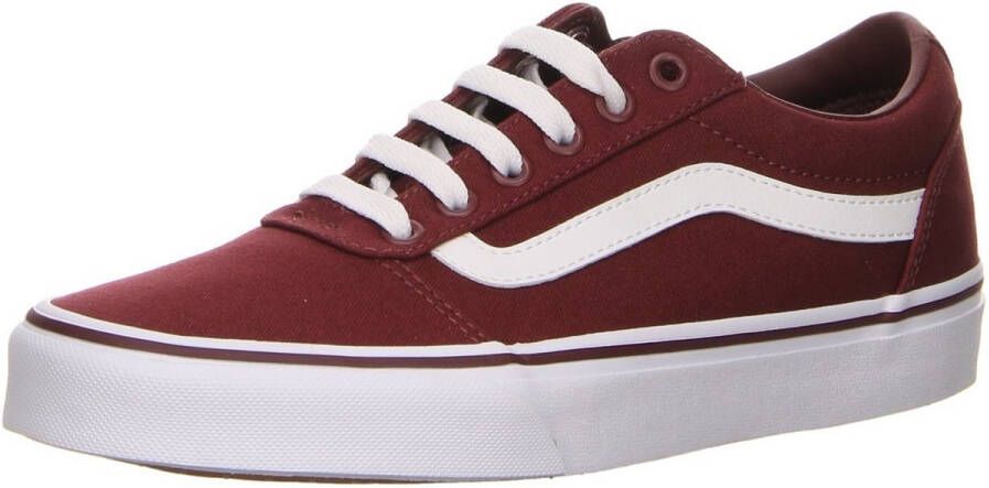 Vans Ward Canvas Dames Sneakers Burgundy