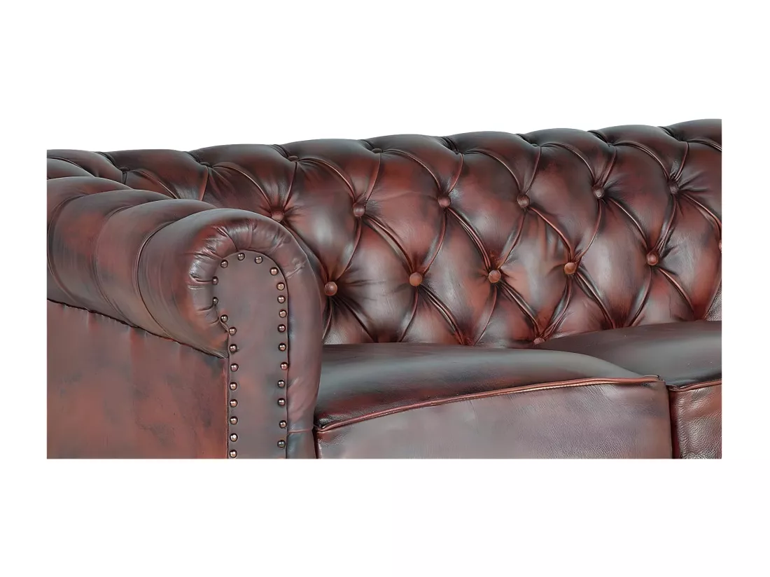 FAUTEUIL CHESTER 3 PLACES Marrón.Giner y Colomer.72x86x200